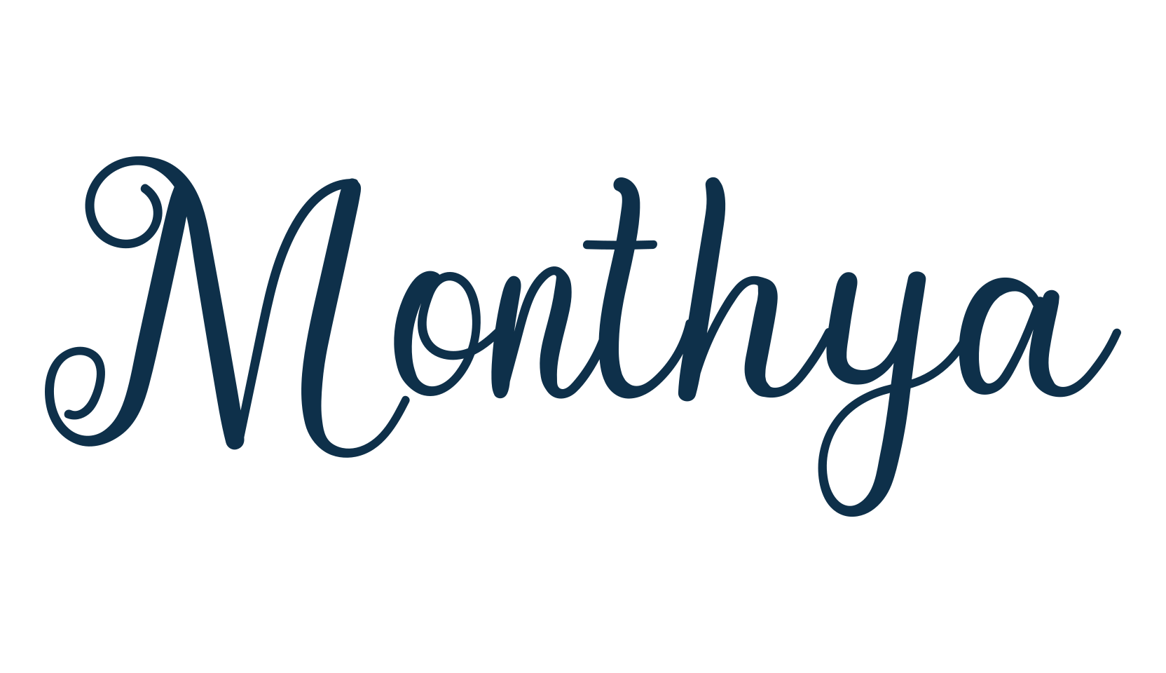 Monthya, various font preview