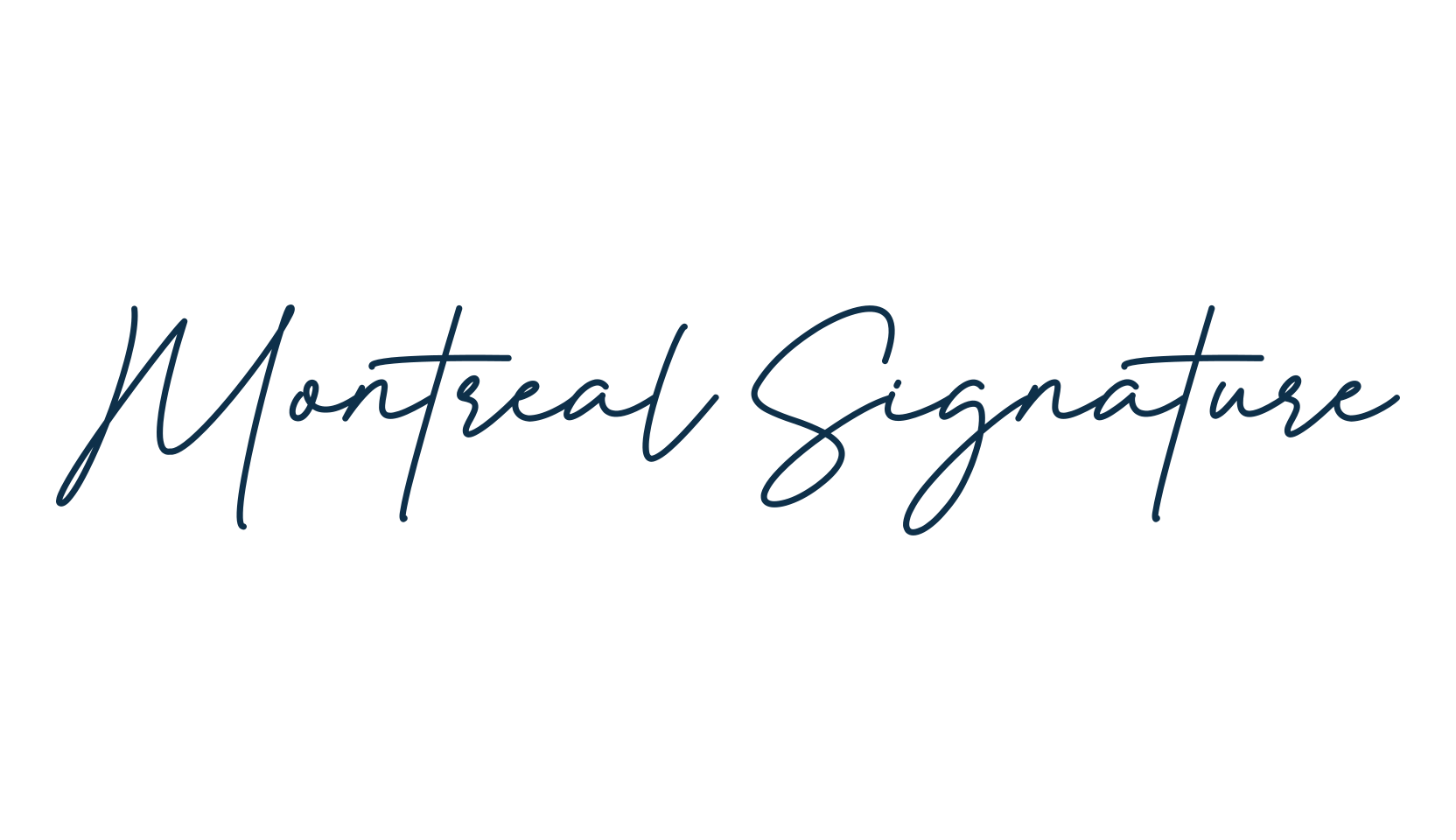 Montreal Signature, handwriting font preview