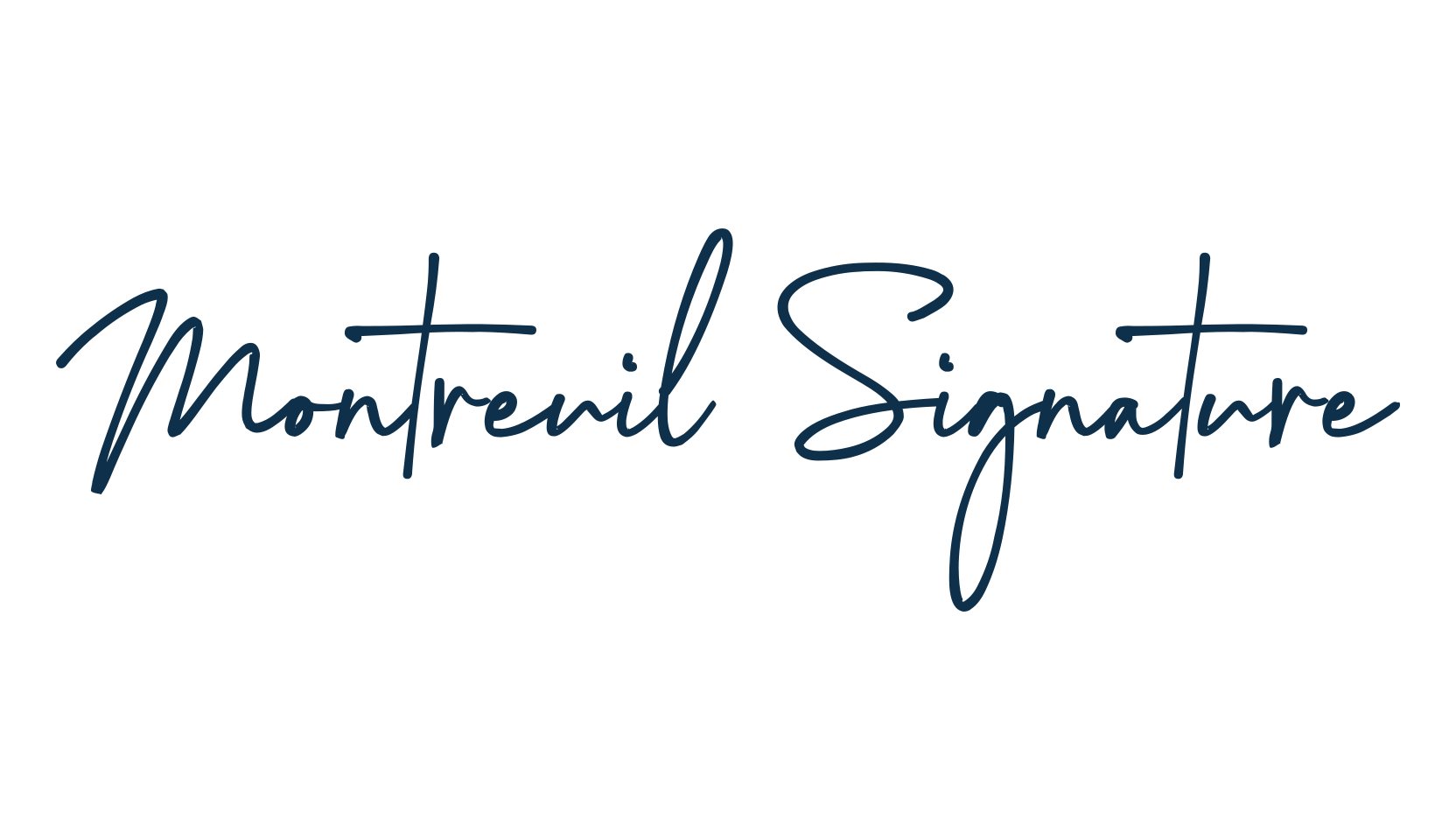 Montreuil Signature, script handwritten fancy decorative calligraphy font preview