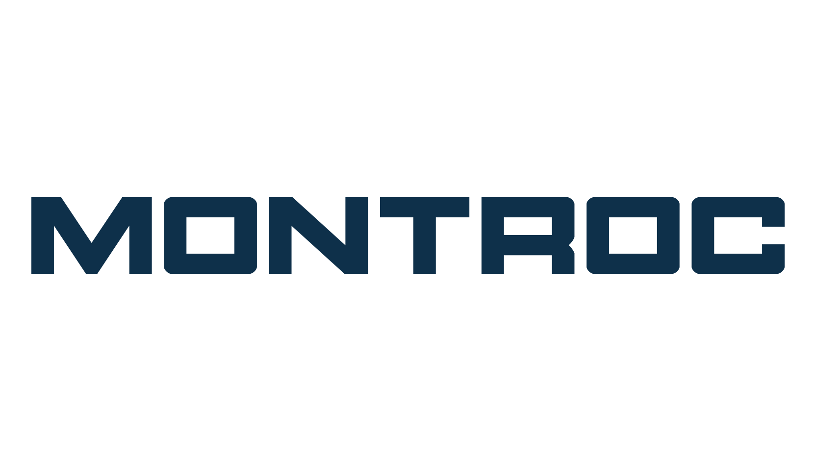 Montroc, techno sci-fi font preview