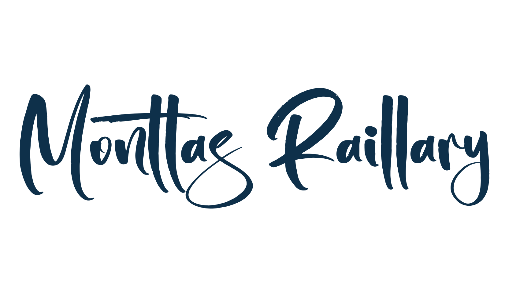 Monttas Raillary, script handwritten fancy decorative calligraphy font preview