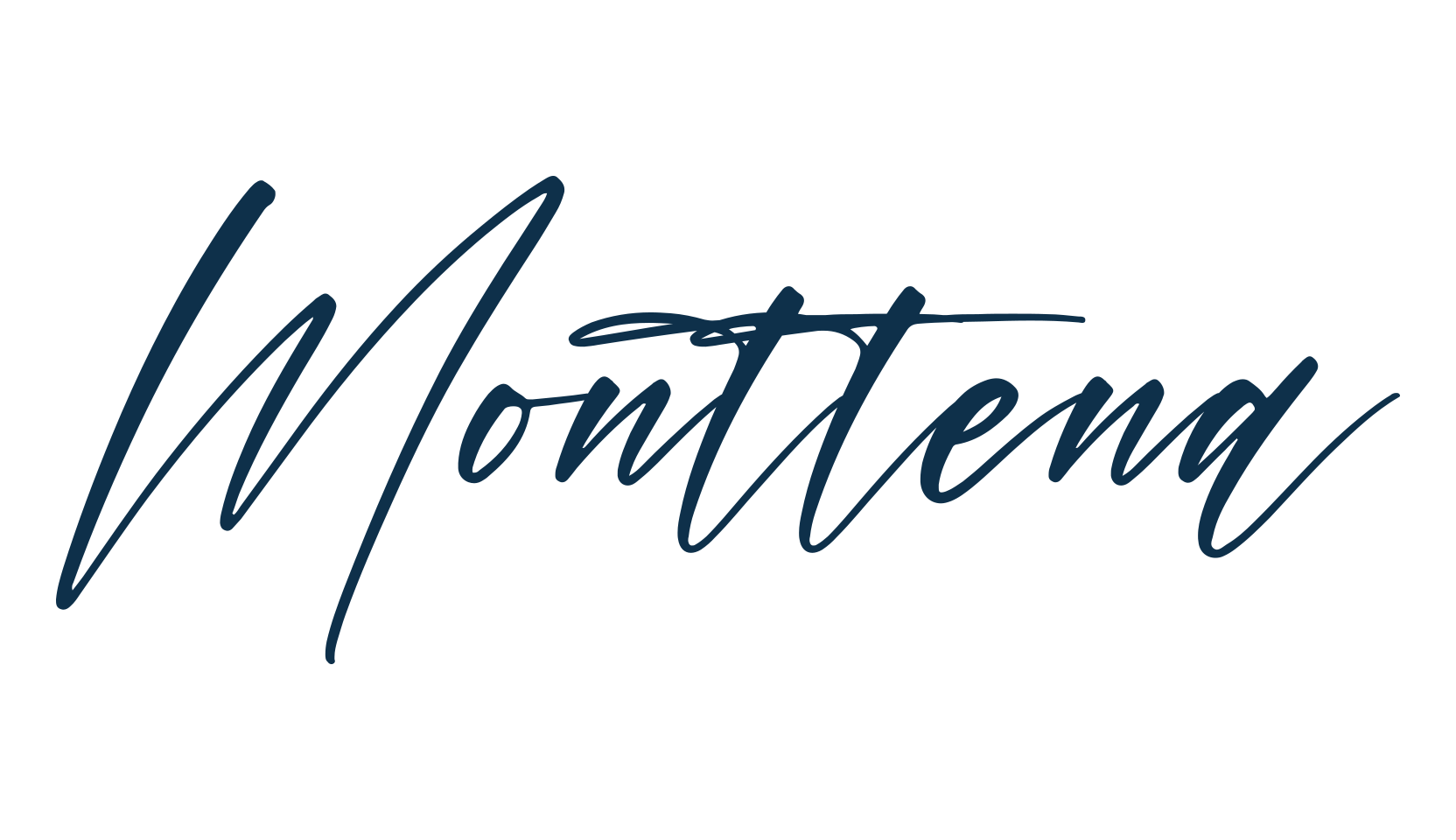 Monttena, script handwritten fancy decorative calligraphy font preview