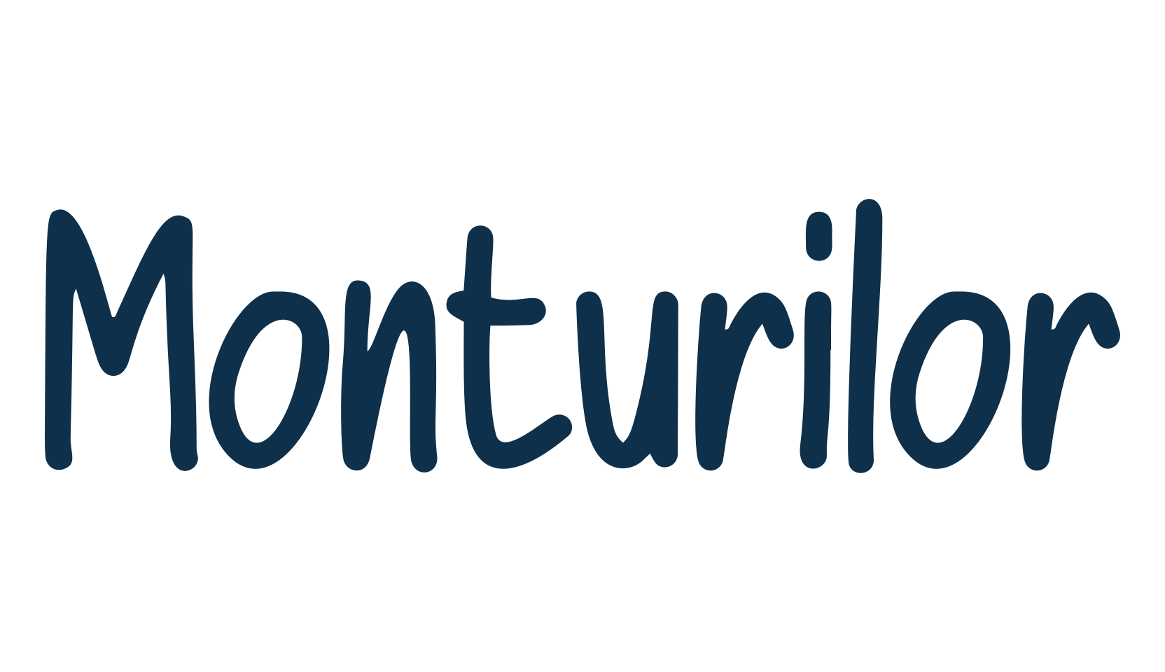 Monturilor, handwriting font preview