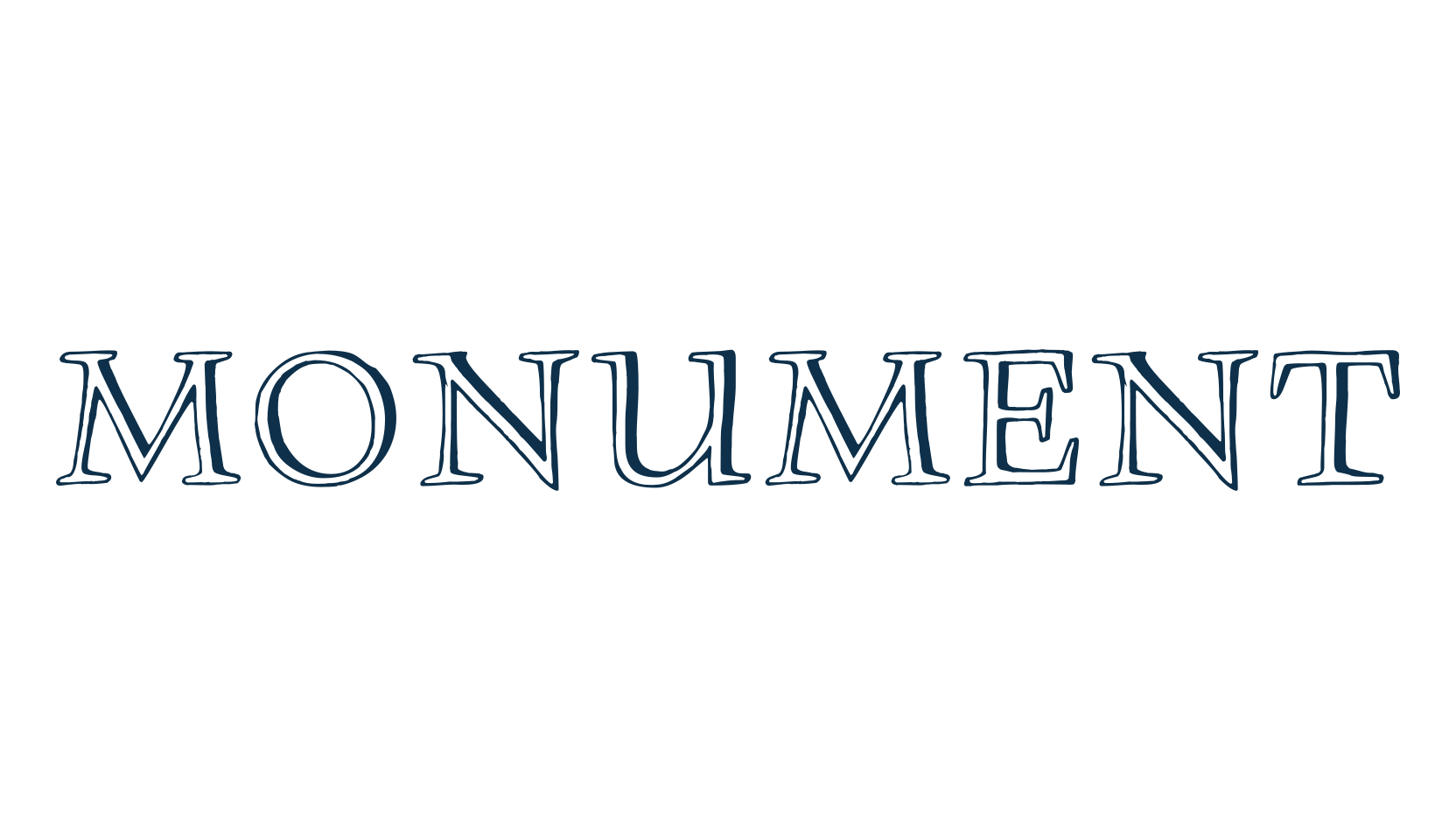 Monument, retro font preview