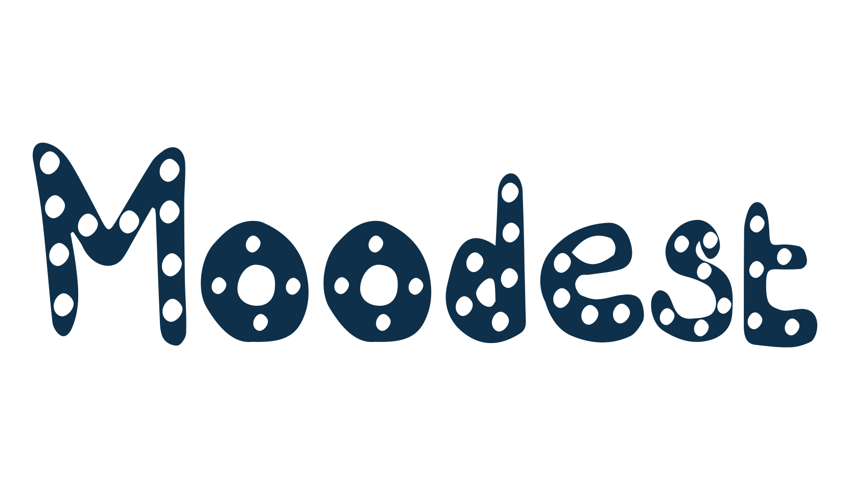 Moodest, decorative font preview