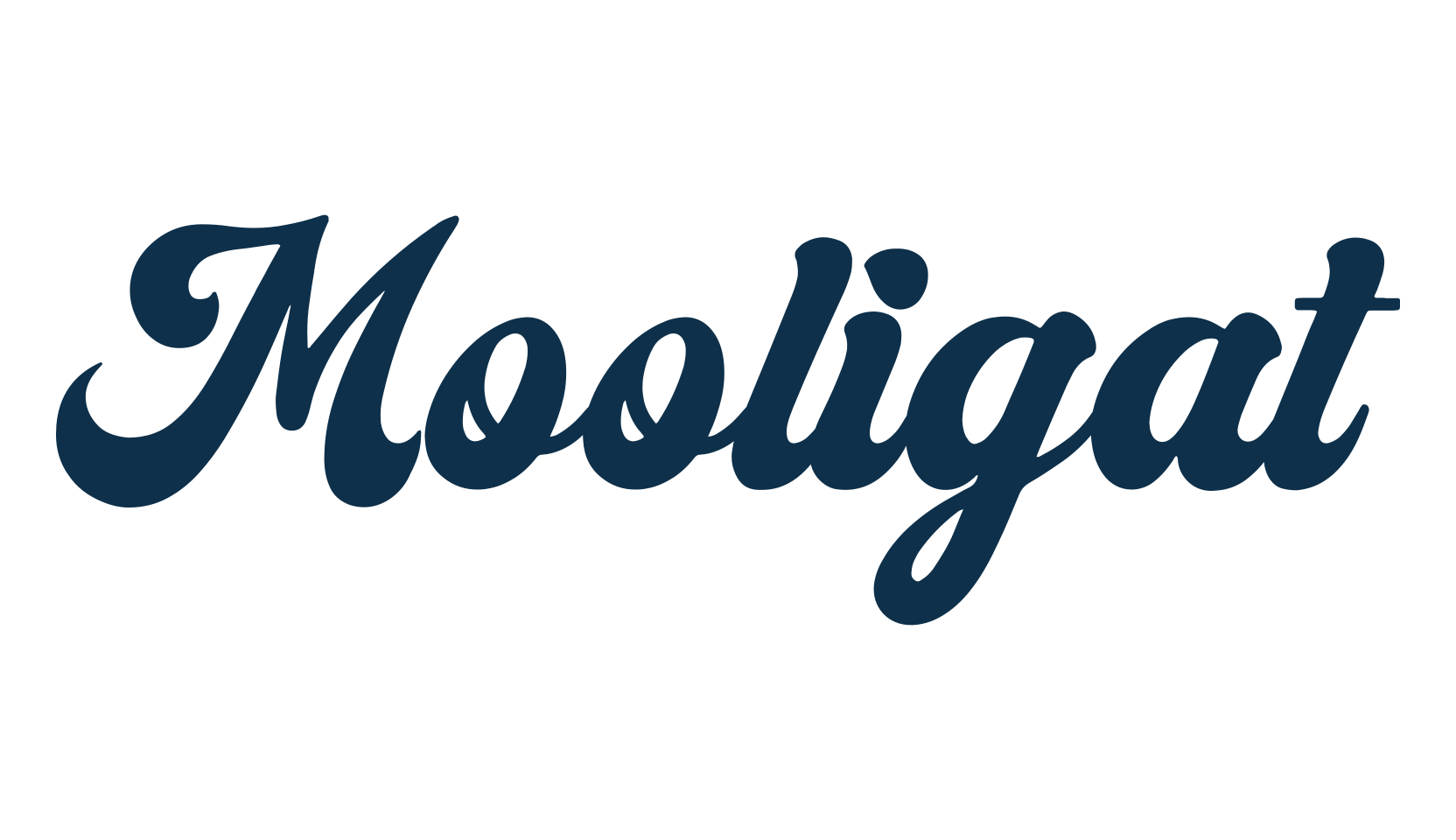 Mooligat, old school font preview