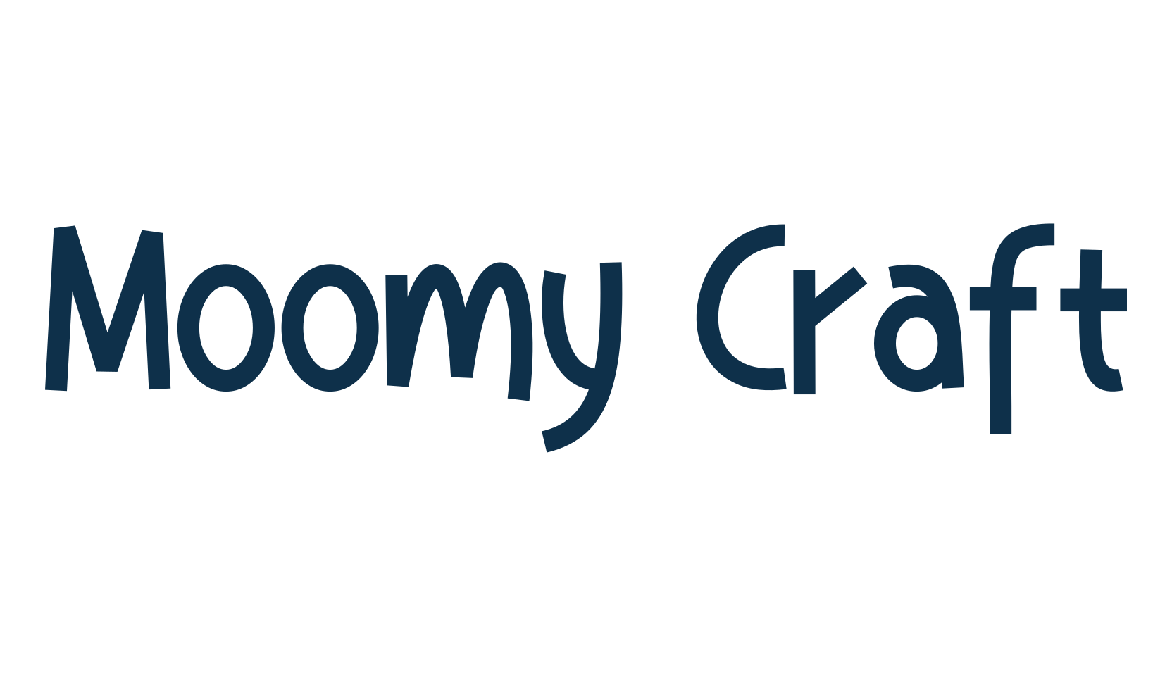 Moomy Craft, cartoon font preview