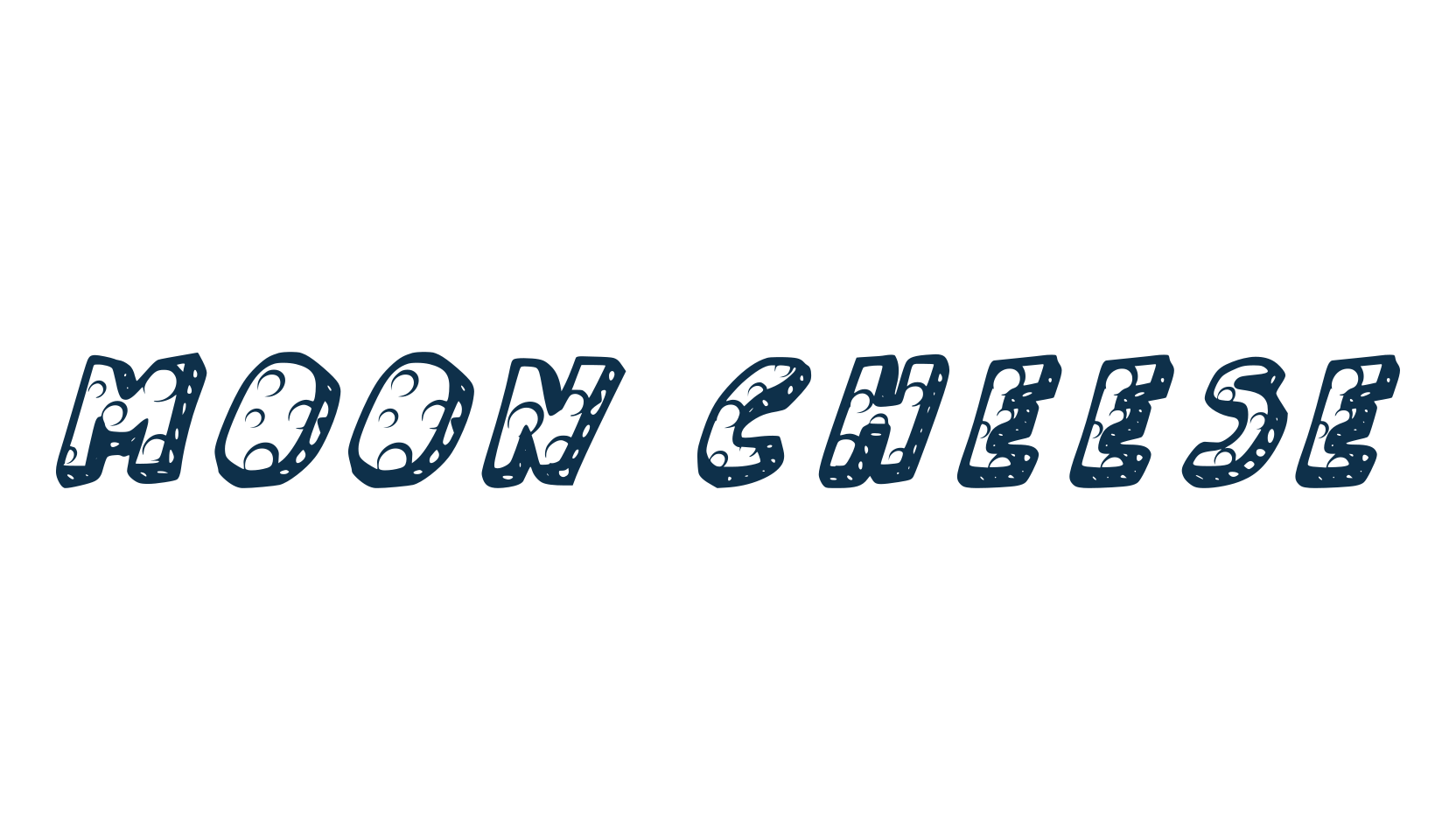 Moon Cheese, fancy cartoon decorative font preview