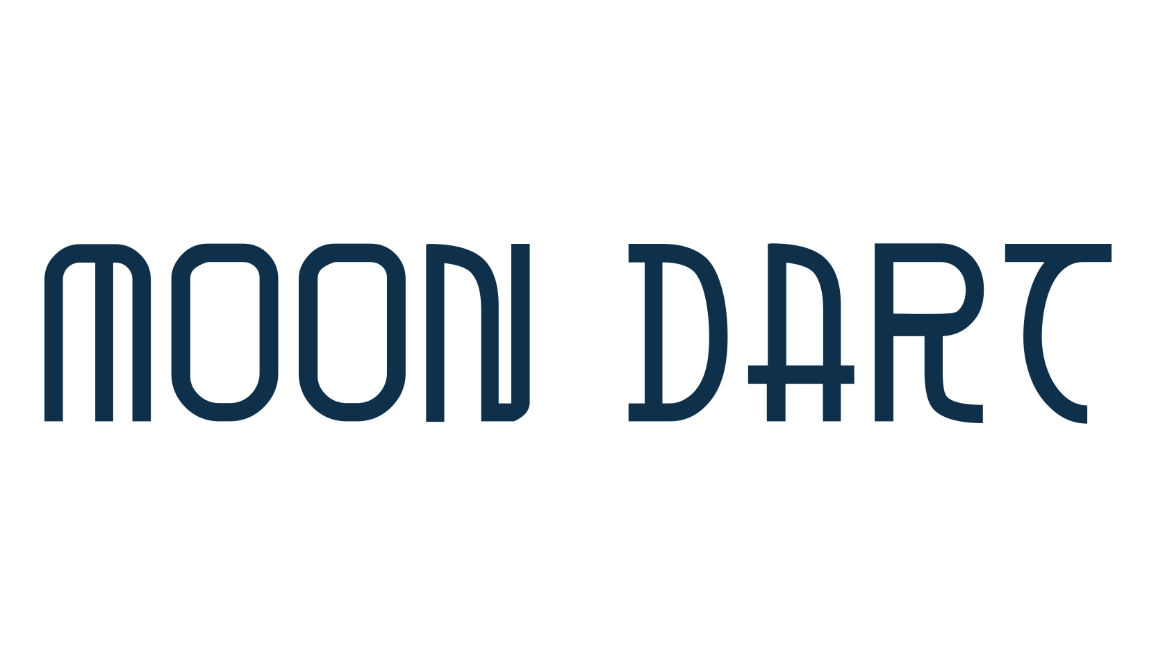 Moon Dart, fancy retro decorative font preview