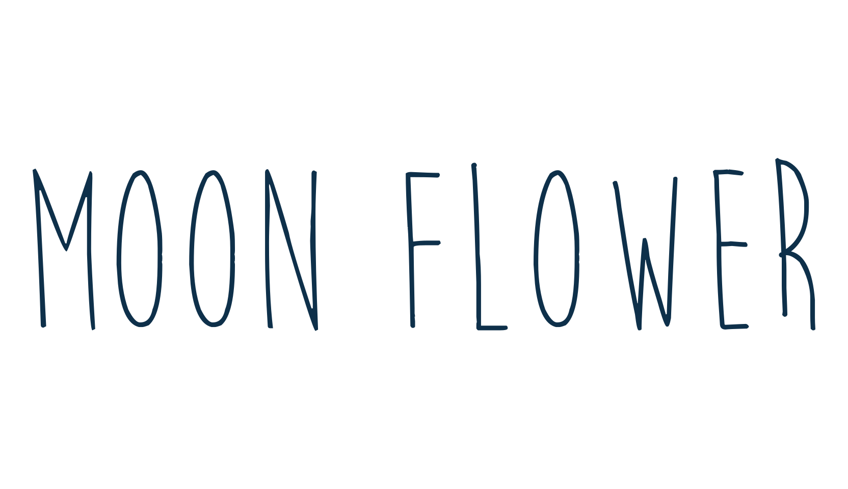 Moon Flower, script handwritten fancy decorative calligraphy font preview