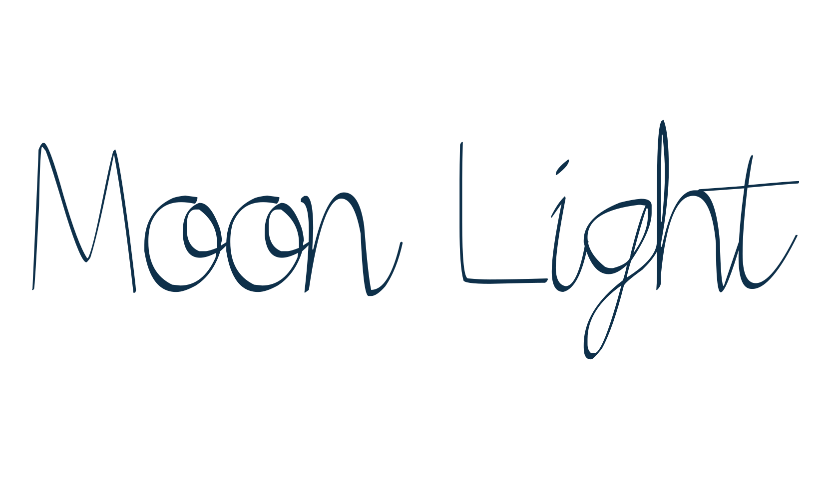 Moon Light (moon-light-2), script handwritten fancy decorative calligraphy font preview