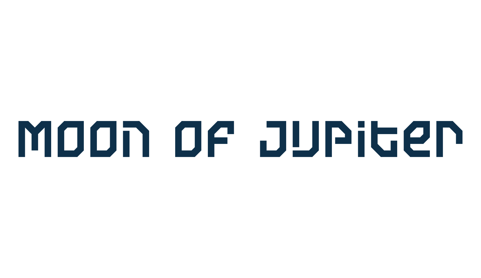 Moon of Jupiter, techno sci-fi font preview