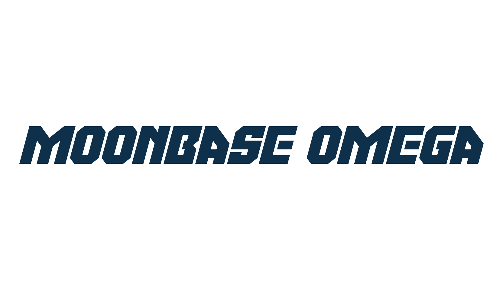 Moonbase Omega, techno sci-fi font preview