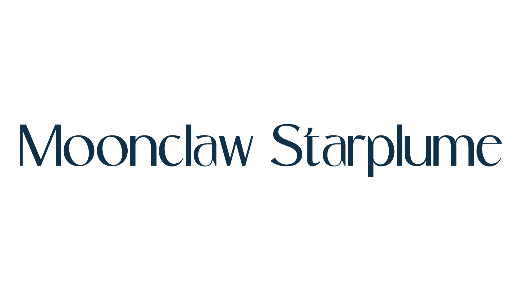 Moonclaw Starplume, sans serif font preview