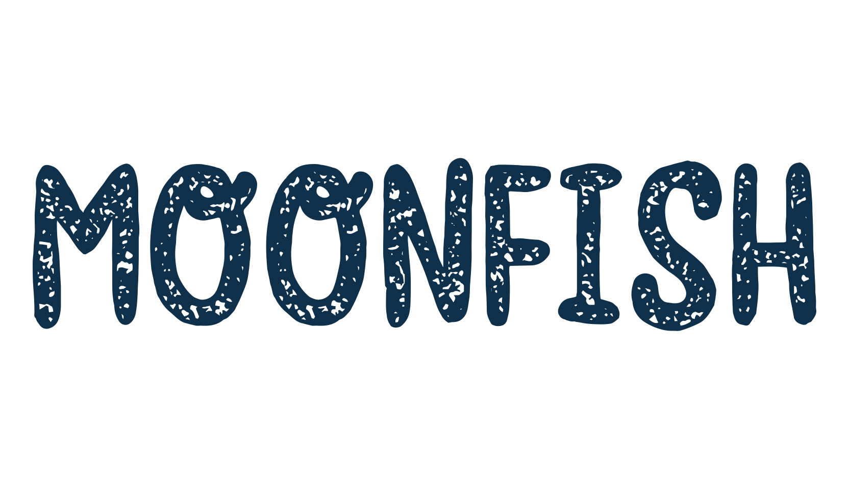 Moonfish, fancy cartoon decorative font preview