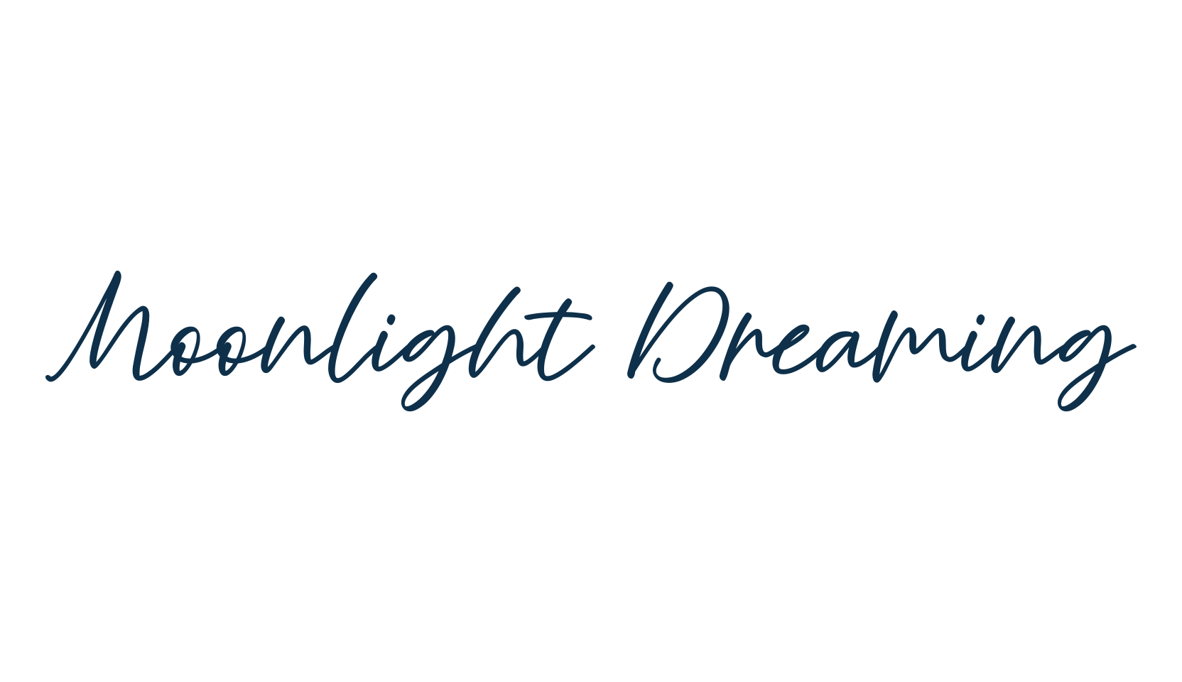 Moonlight Dreaming, script handwritten fancy decorative calligraphy font preview