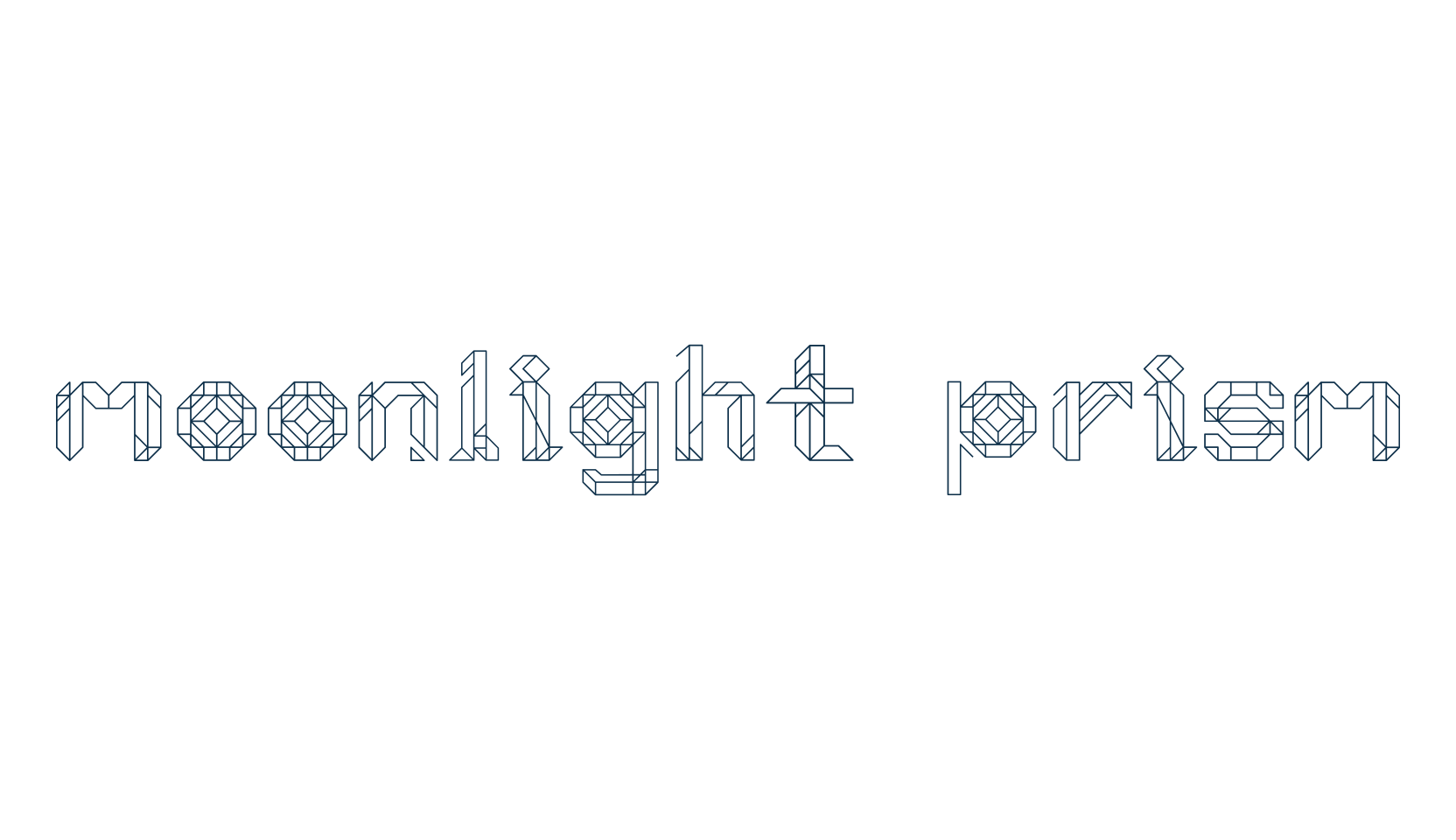 Moonlight Prism, various font preview