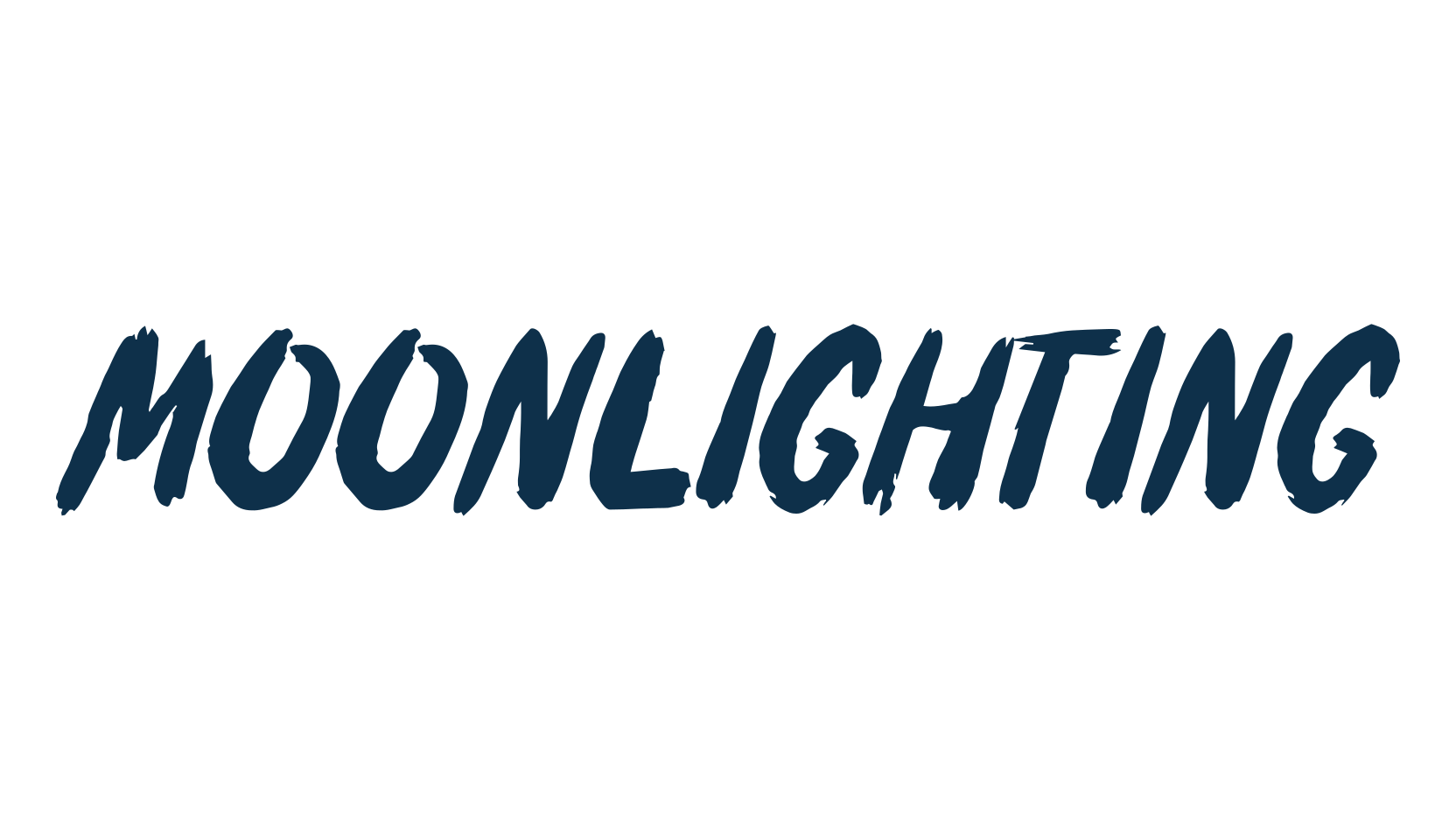 Moonlighting, brush font preview