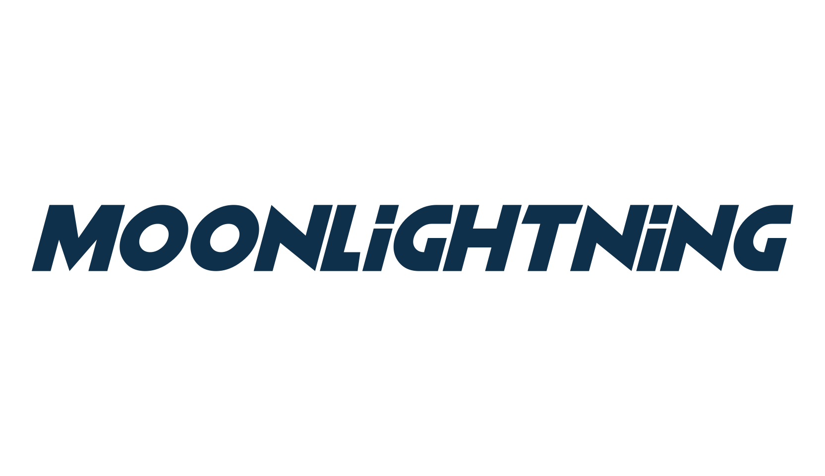 Moonlightning, basic sans serif font preview