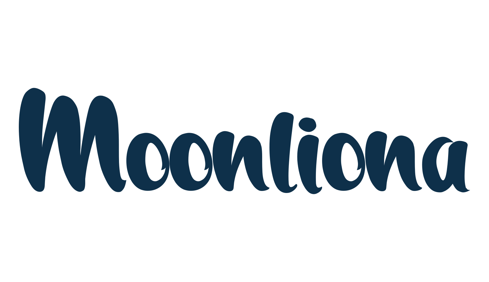 Moonliona, cartoon font preview