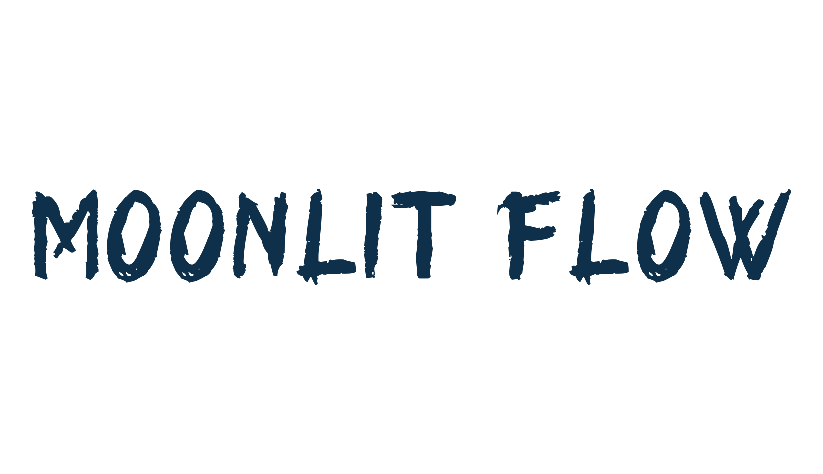 Moonlit Flow, script brush fancy decorative calligraphy font preview