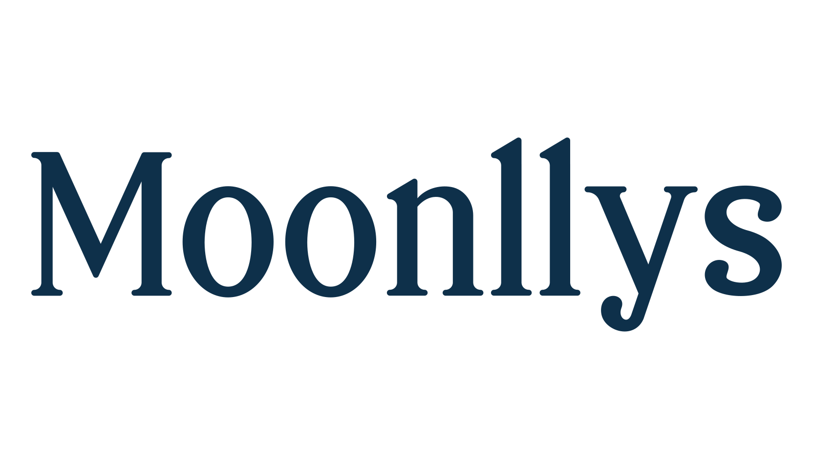 Moonllys, basic serif font preview