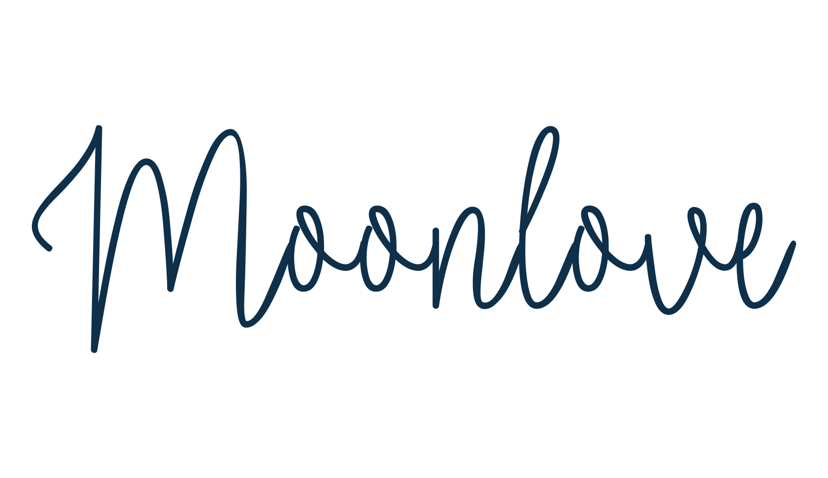 Moonlove, script handwritten fancy decorative calligraphy font preview