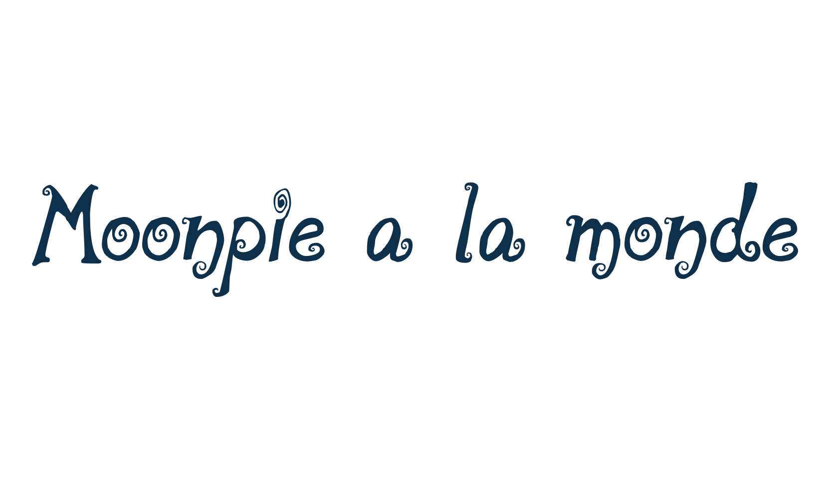 Moonpie a la monde, fancy curly decorative font preview