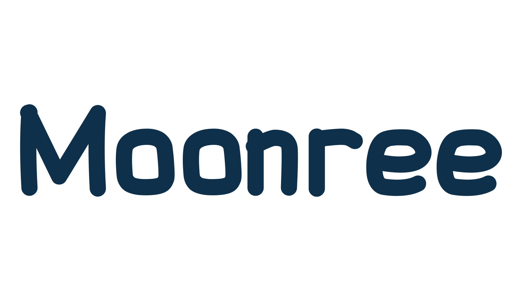 Moonree, cartoon font preview