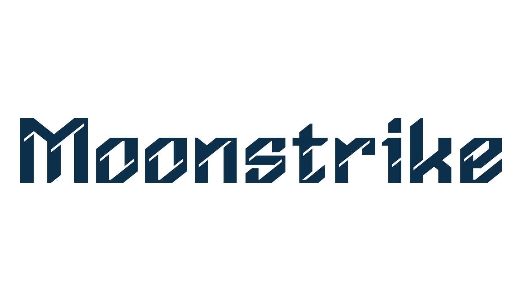 Moonstrike, techno sci-fi font preview