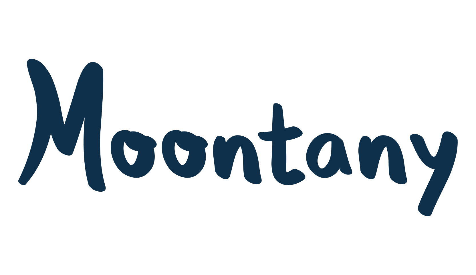 Moontany, brush font preview