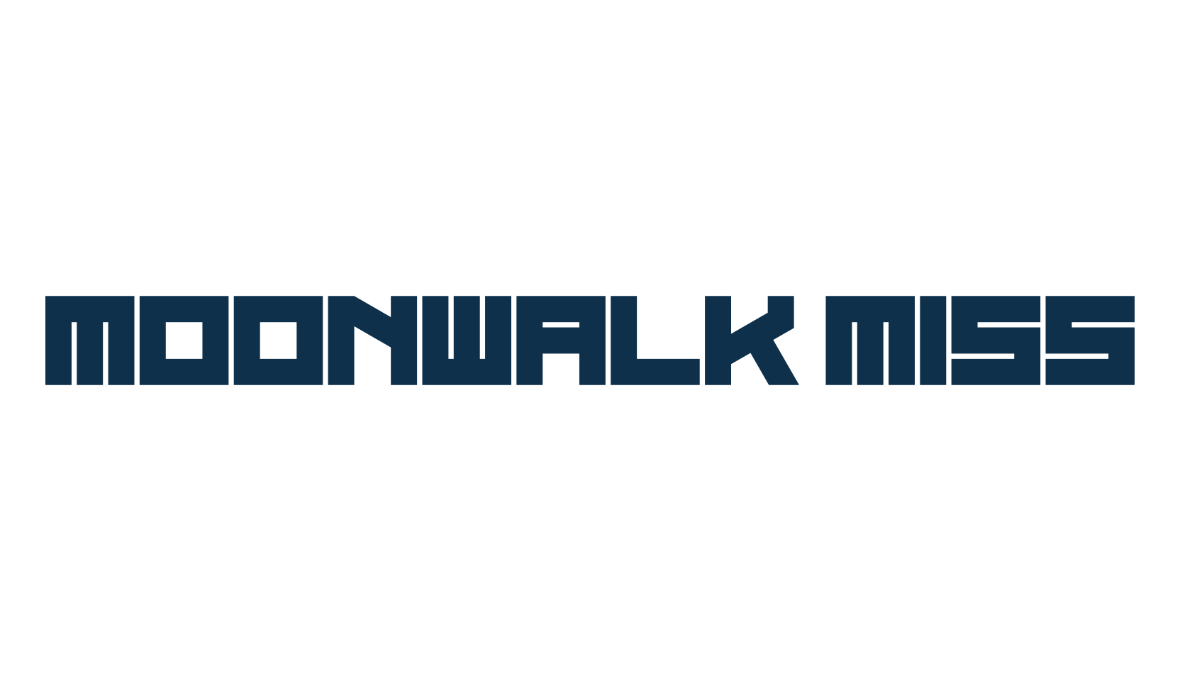 Moonwalk Miss, techno square sci-fi font preview