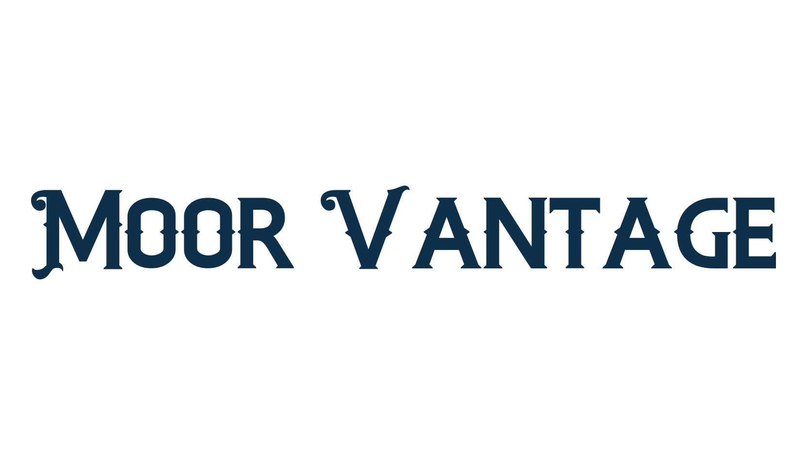 Moor Vantage, fancy retro decorative font preview