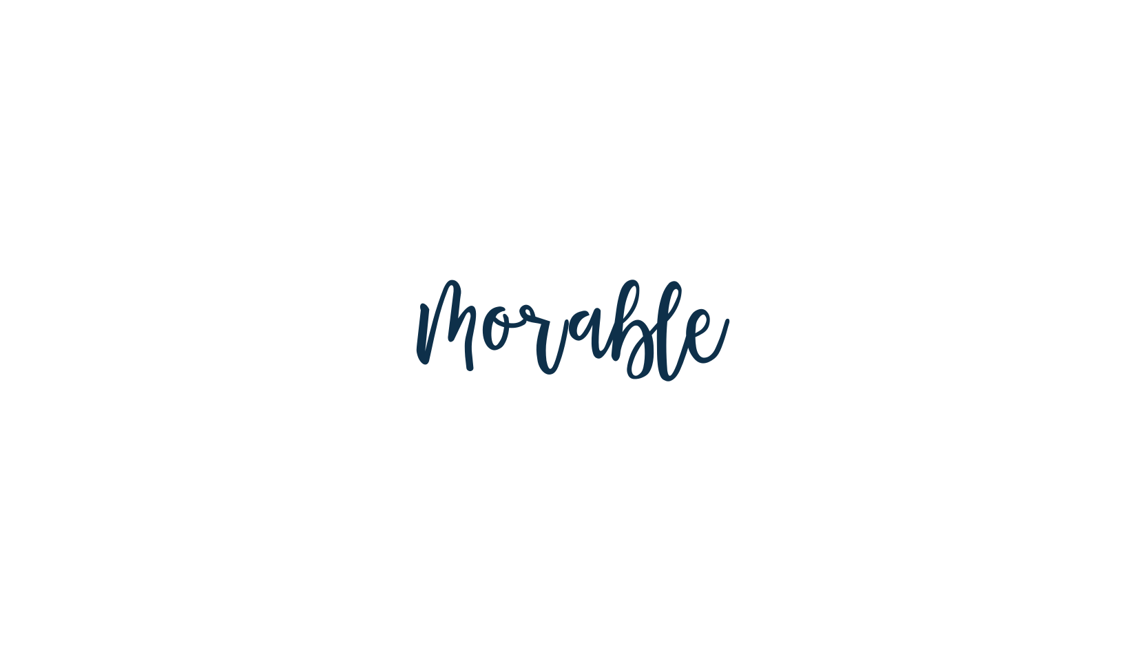 Morable, handwriting font preview