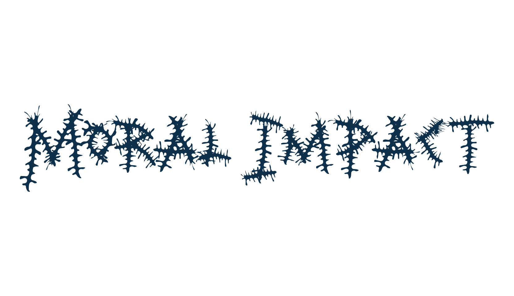 Moral Impact, halloween font preview