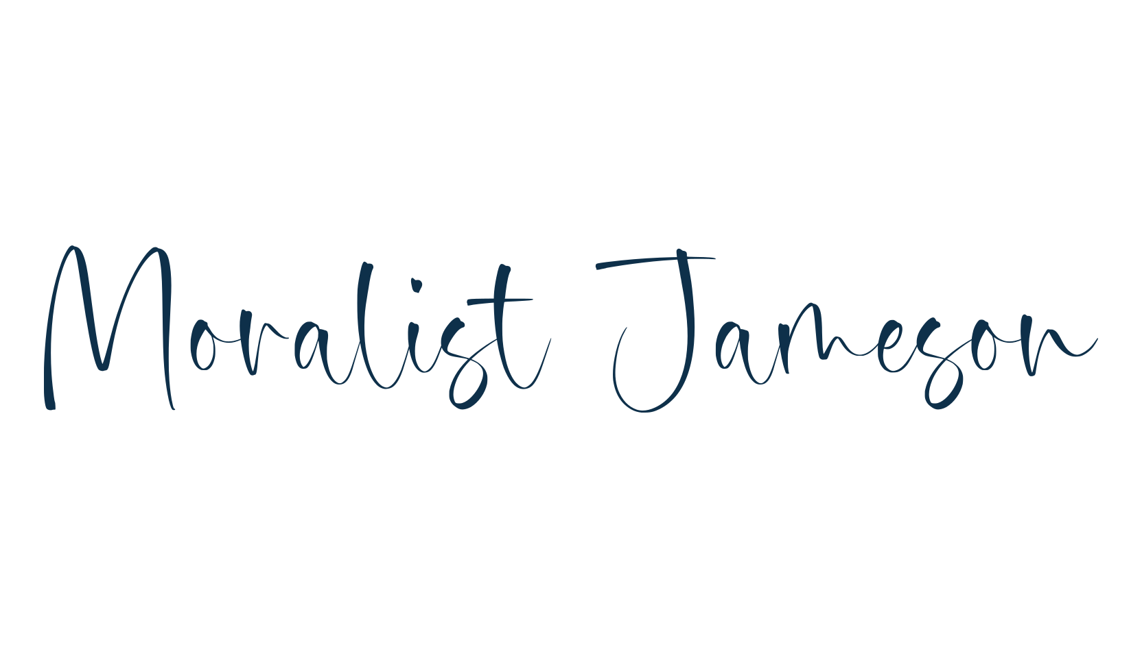 Moralist Jameson, script handwritten fancy decorative calligraphy font preview