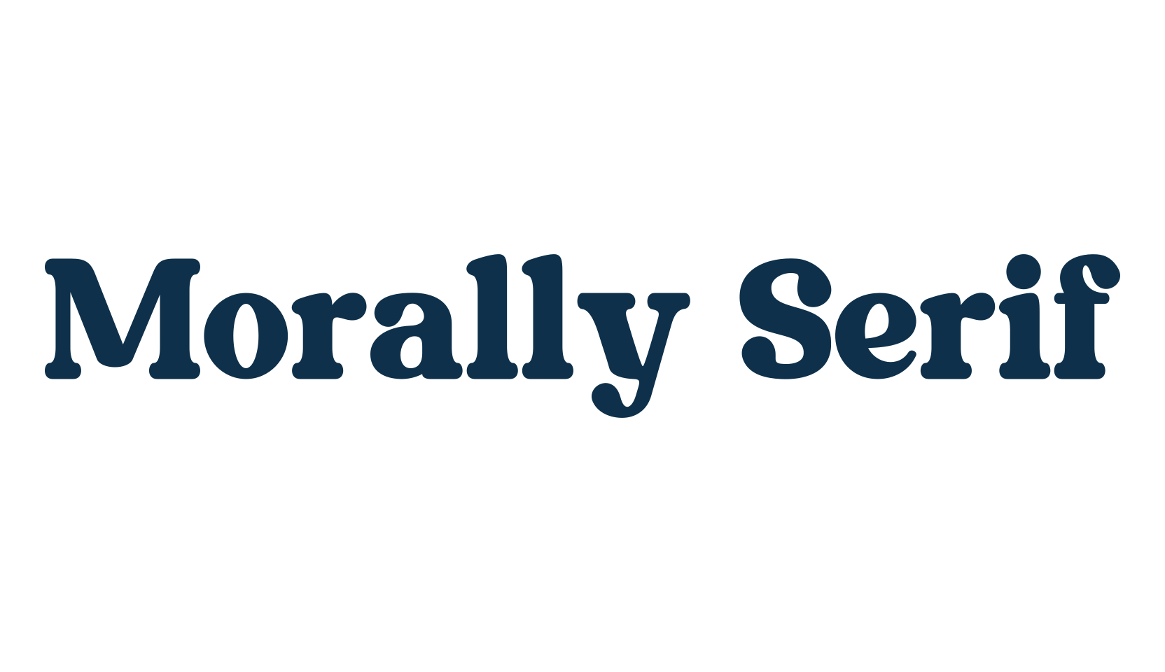 Morally Serif, retro font preview