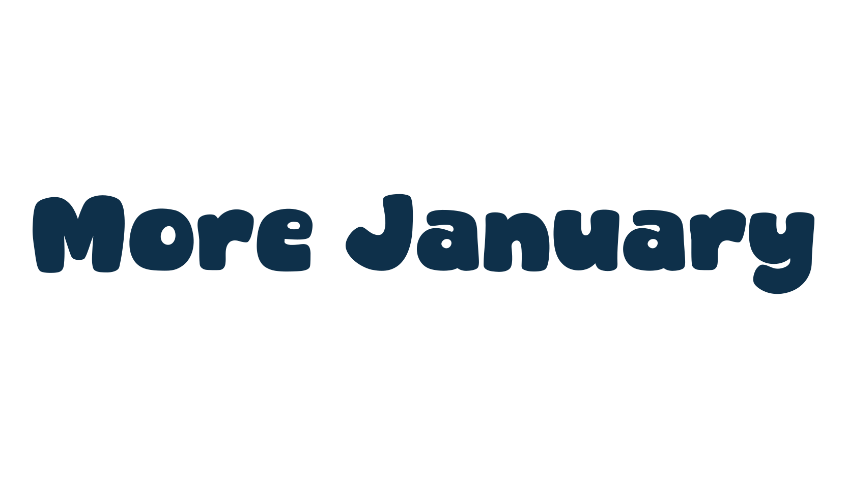 More January, fancy cartoon decorative font preview