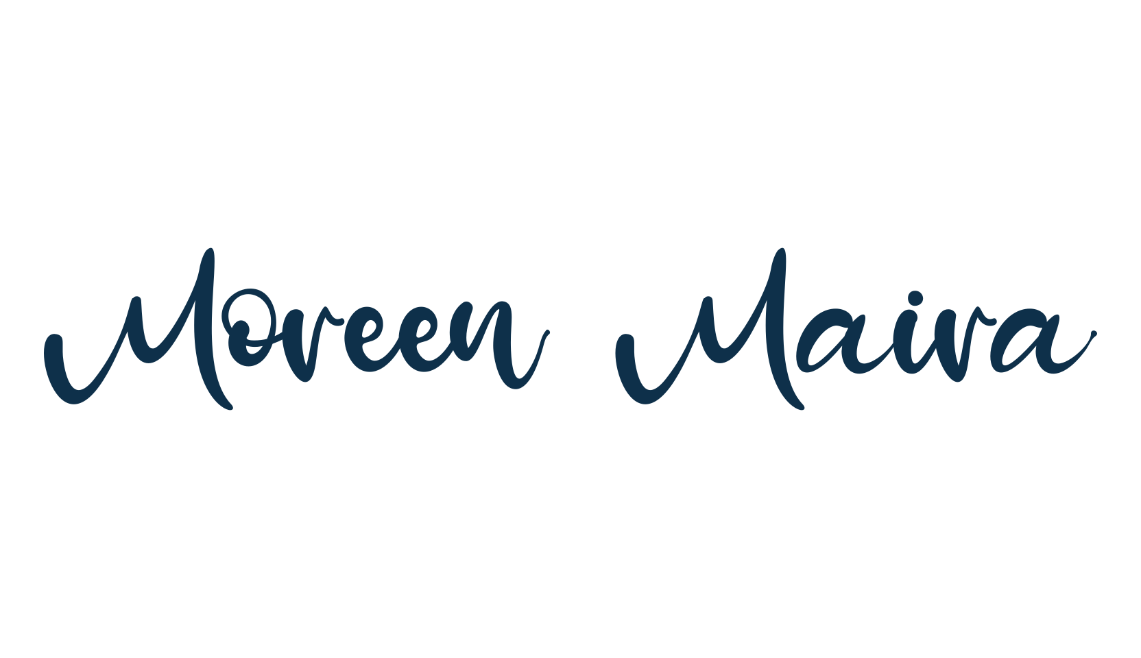 Moreen Maira, display market font preview