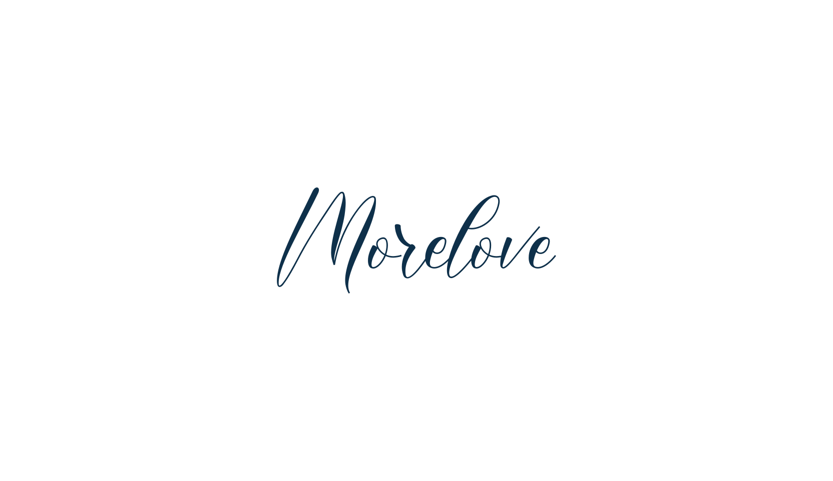 Morelove, script calligraphy fancy decorative font preview