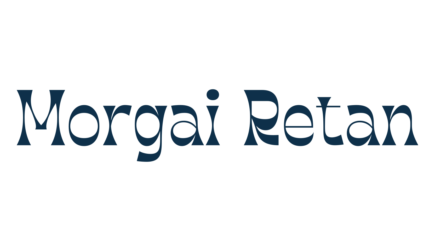 Morgai Retan, retro font preview