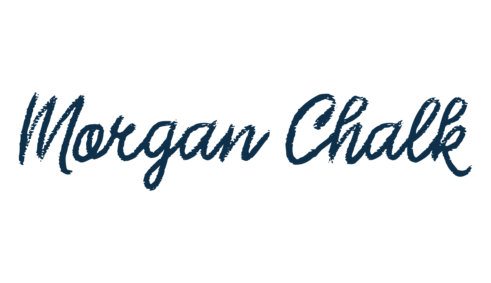 Morgan Chalk, script handwritten fancy decorative calligraphy font preview
