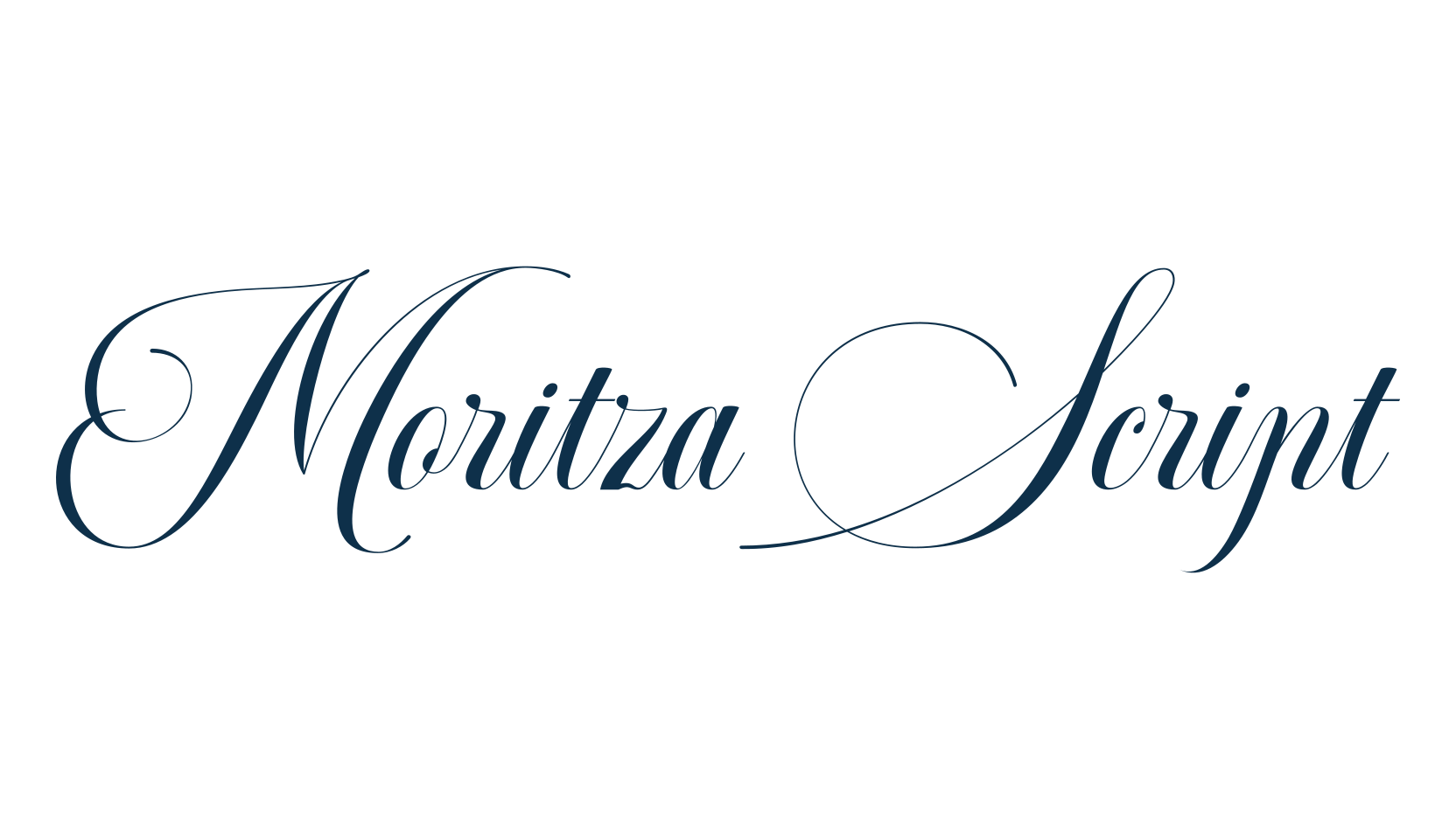 Moritza Script, calligraphy font preview