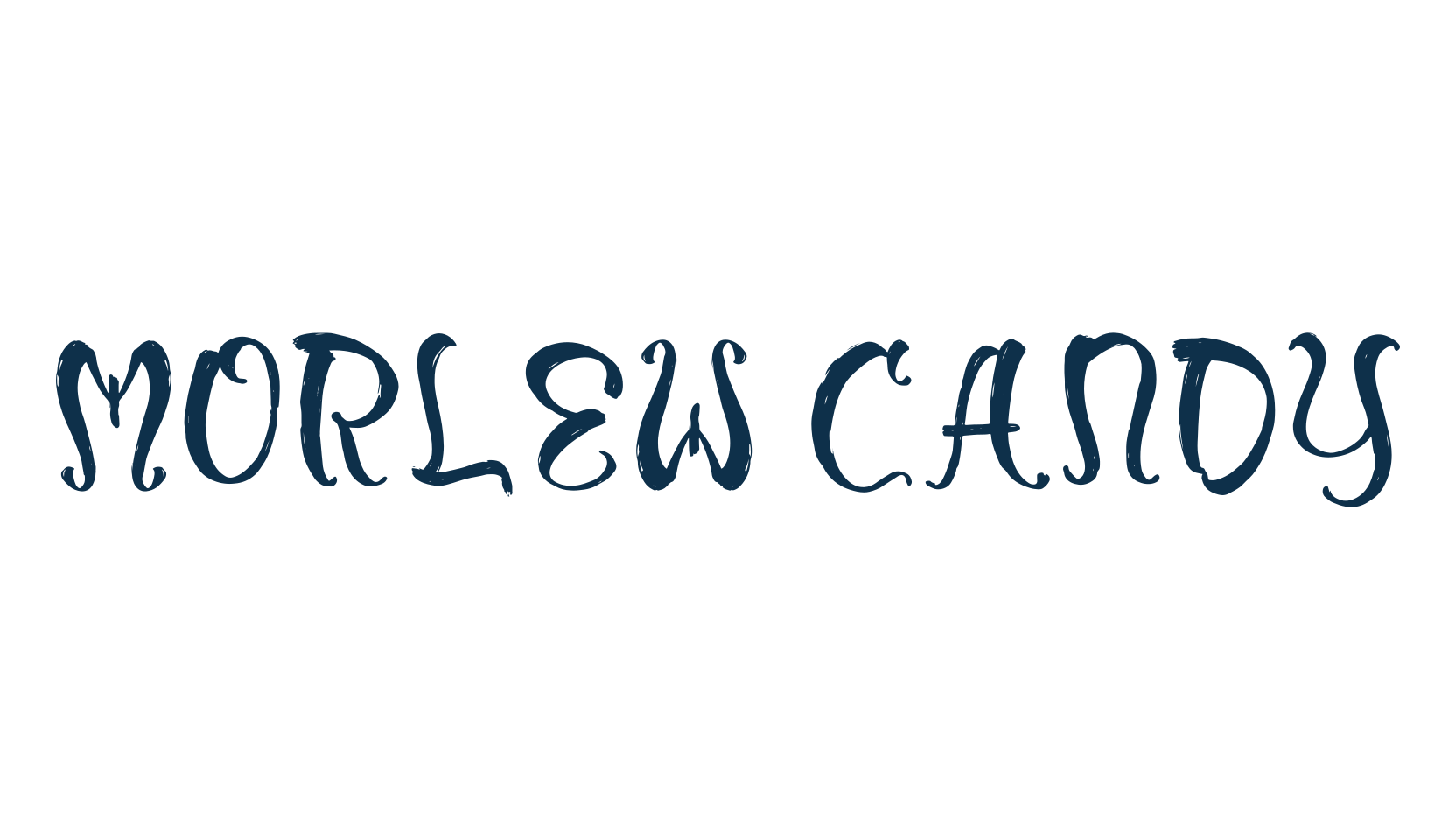 Morlew Candy, fancy decorative font preview