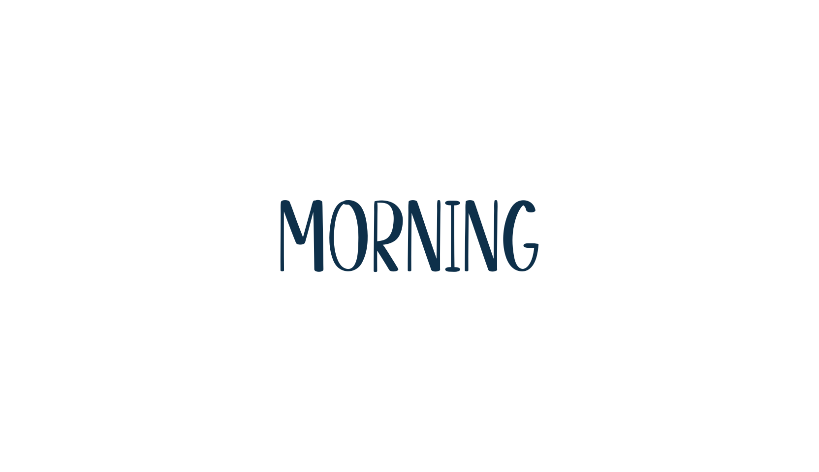 Morning (morning-7), fancy decorative font preview