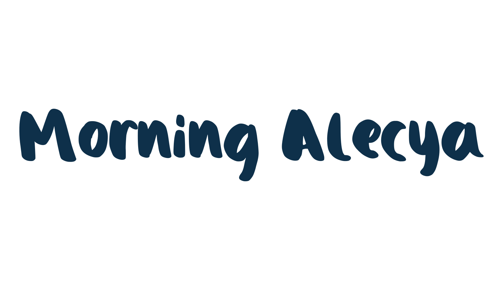 Morning Alecya, fancy decorative font preview