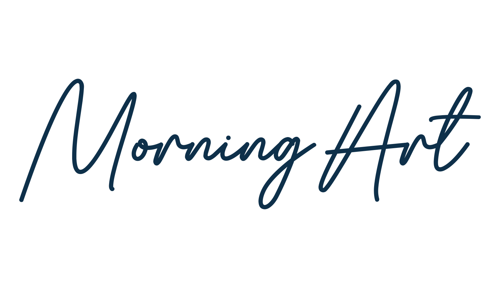 Morning Art, script handwritten fancy decorative calligraphy font preview