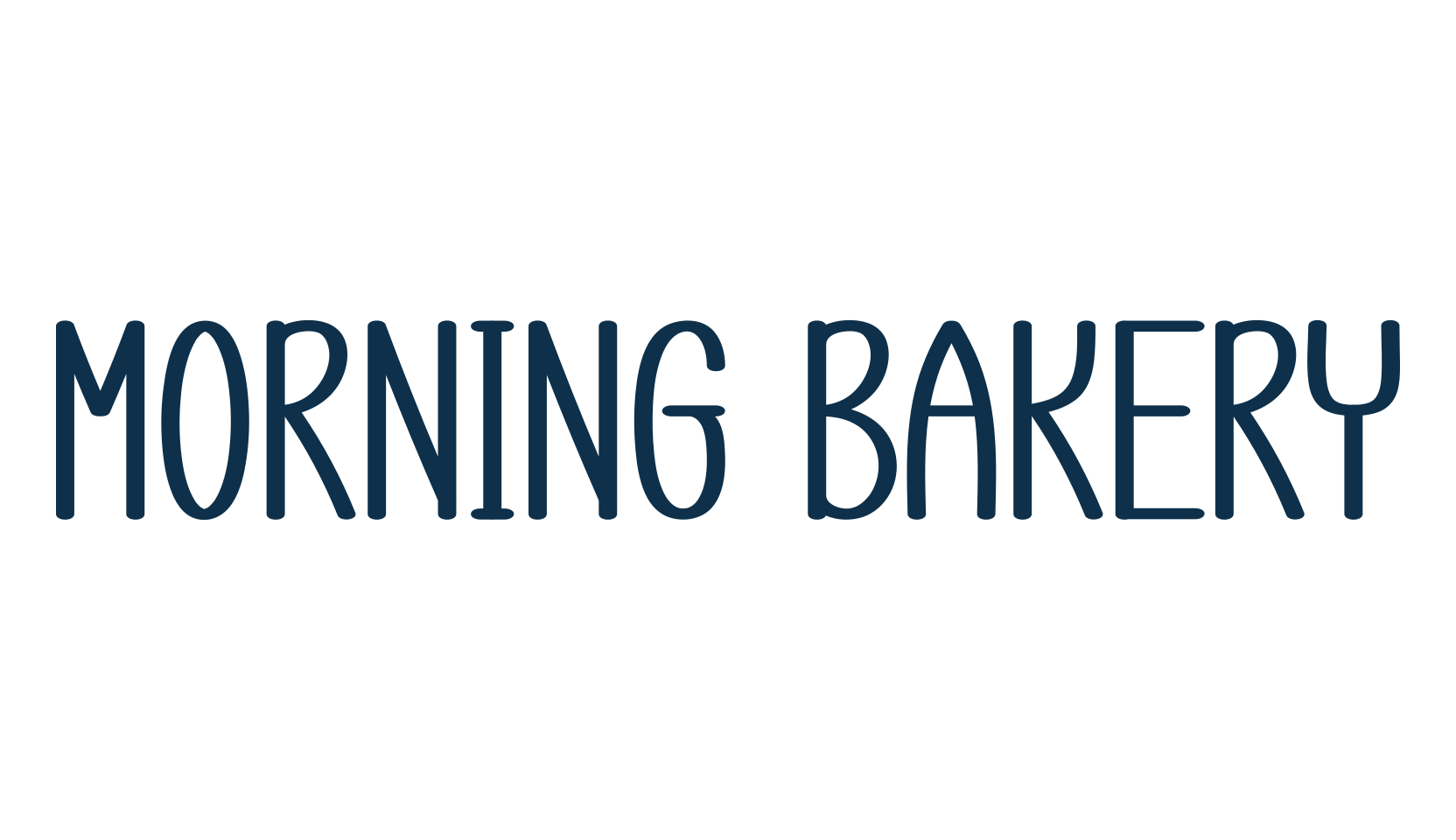 Morning Bakery, various font preview