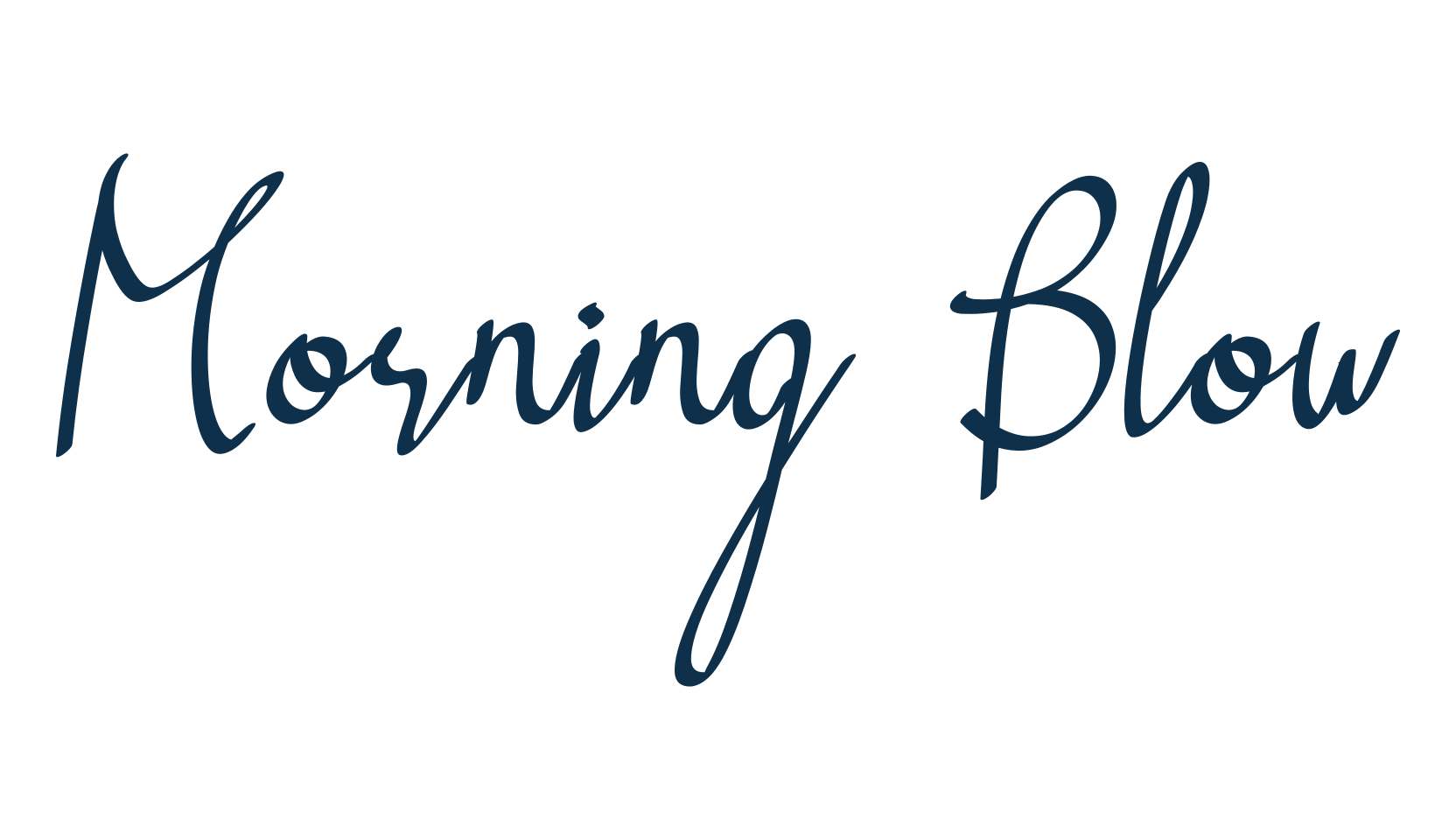 Morning Blow, script handwritten fancy decorative calligraphy font preview