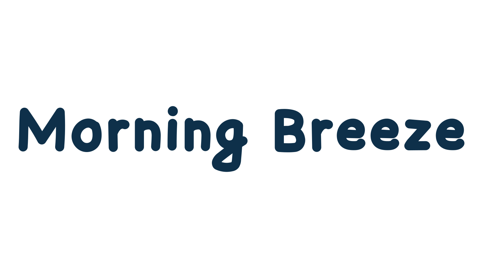 Morning Breeze, script handwritten fancy decorative calligraphy font preview